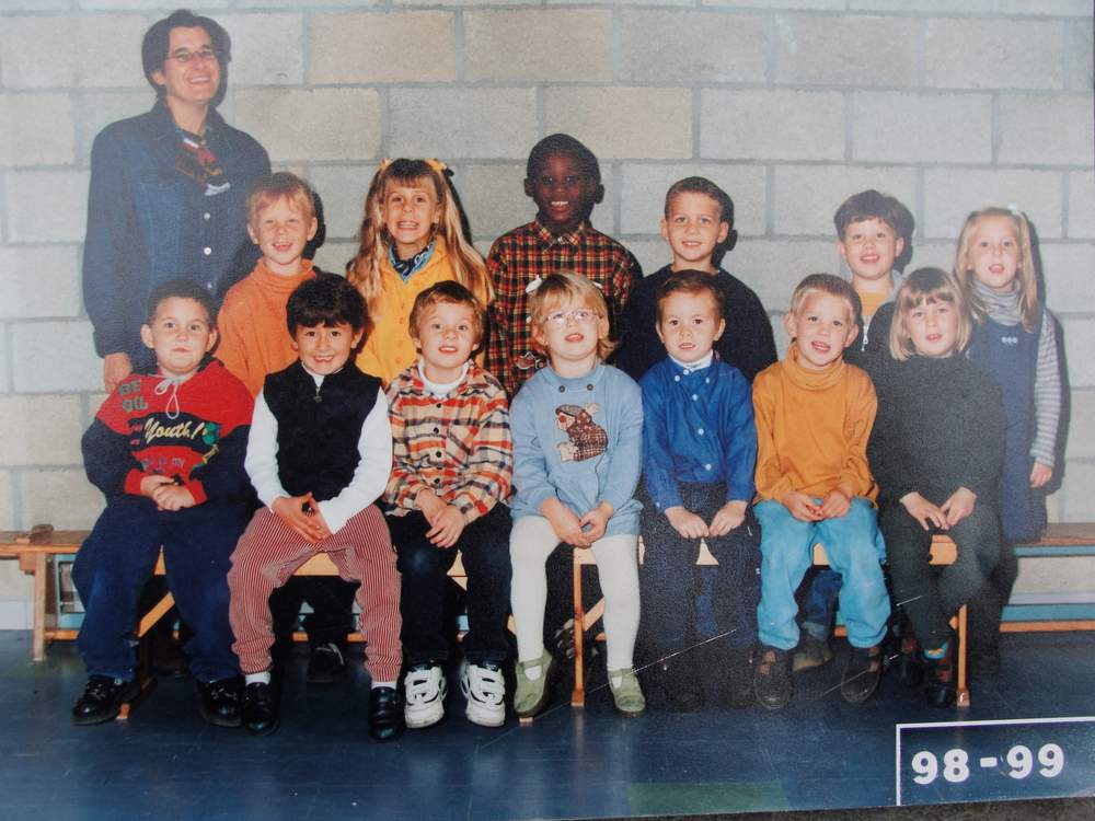 En maternelle puis en primaires, Romelu était le plus grand de la classe.