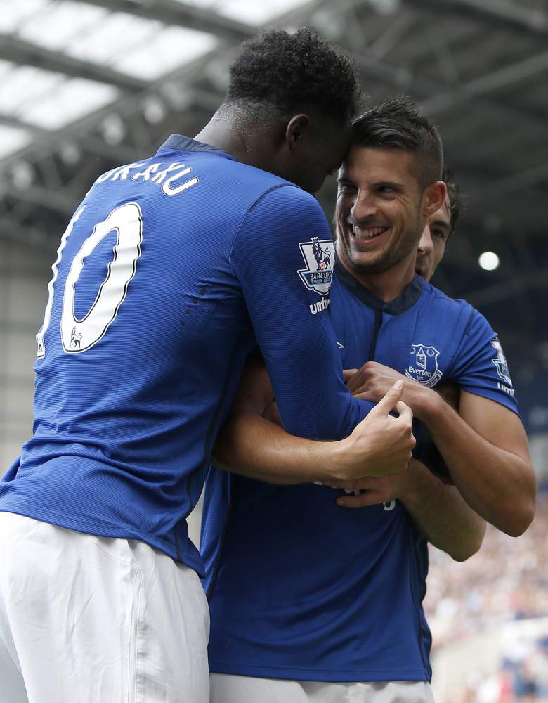 La paire belge Lukaku - Mirallas fit le bonheur d'Everton. La paire belge Lukaku - Mirallas fit le bonheur d'Everton.