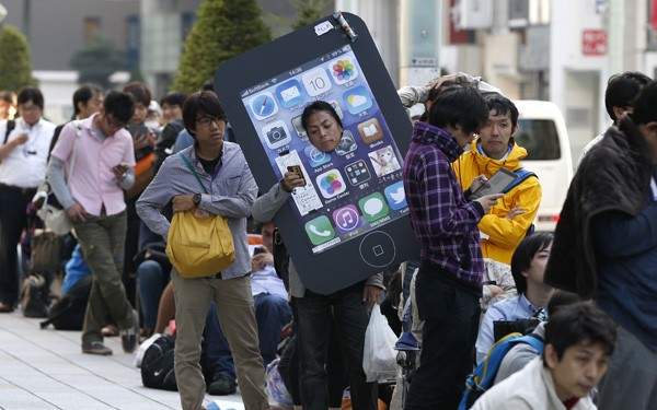 L'Asie n'a pas échappé au phénomène de l'Apple Mania.
