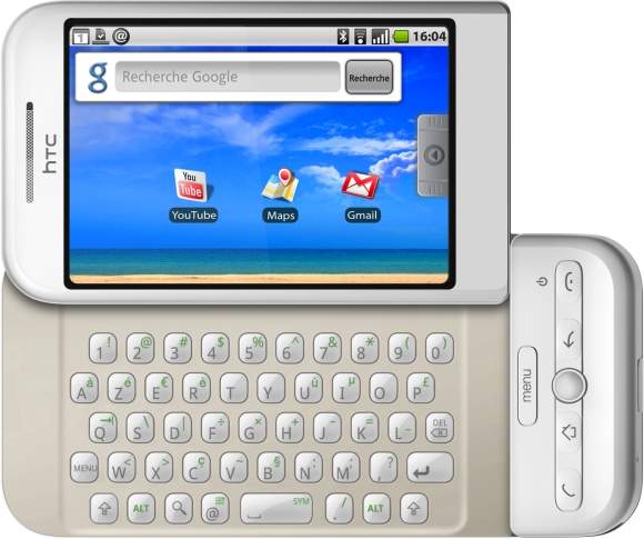 Le premier smartphone Android : le HTC Dream G1.